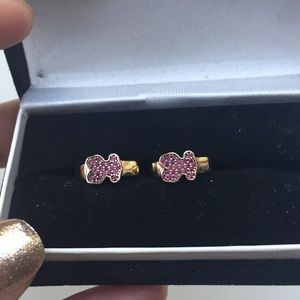 Tous rose gold earrings